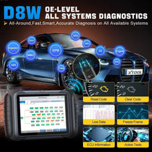 Load image into Gallery viewer, XTOOL D8W Car Diagnostic Tools ECU Coding Bi-directional Scanner Key Programming