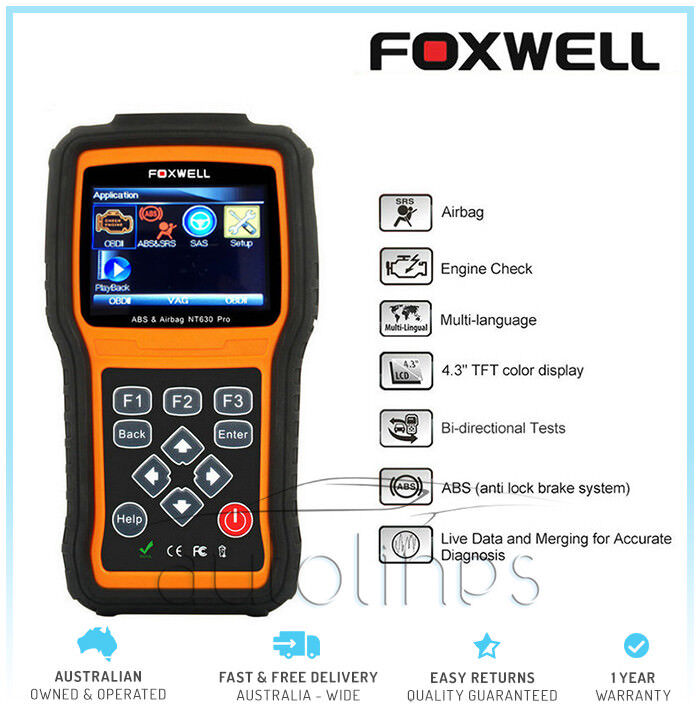 FOXWELL NT630 Car Diagnostic Scanner ABS Airbag SRS SAS Code Reader OBD2 Tool Secondary image