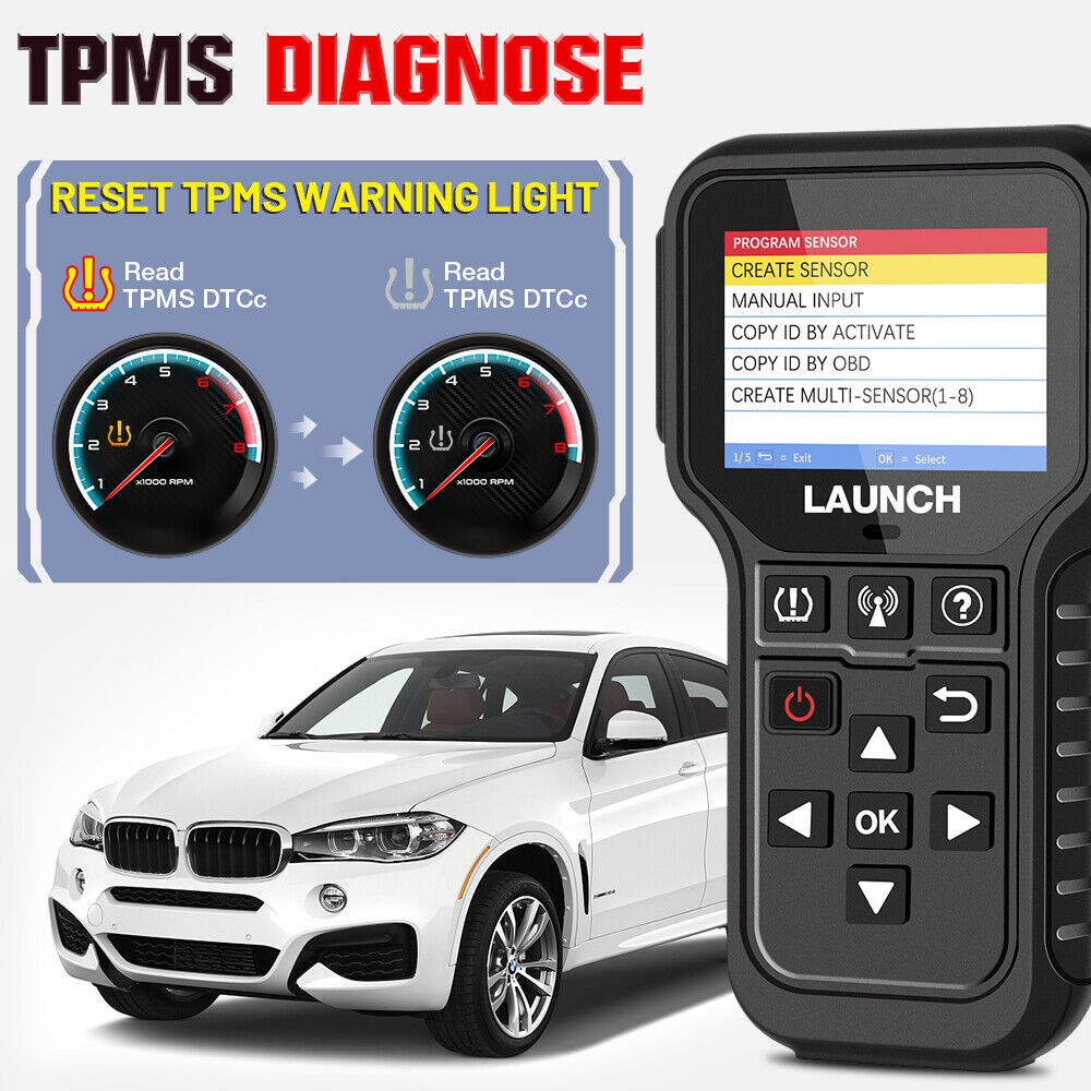 Tire Pressure Sensor Program Relearn Activation CRT5011E TPMS Diagnostic Tools Secondary image