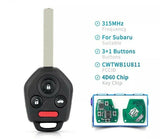 Fits Subaru Outback 2011-2014 CWTWB1U811 315Mhz 4D60 Remote Car Key