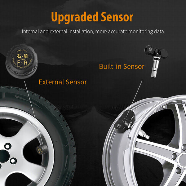 New 4 in 1 GPS HUD TPMS Tire Monitor Inclinometer Gague Offroad Speedometer
