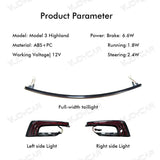 VJOYCAR for Model 3 Highland Full Width Taillight Rear LED Lamp Brake Light