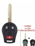 Fits Nissan Key Qashqai Sunny Sylphy 315MHz CWTWB1U751 ID46 Chip Remote Car Key