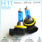 H11 12V 55W Xenon White 5000k Halogen Car Headlight Lamp Globes / Bulbs LED HID