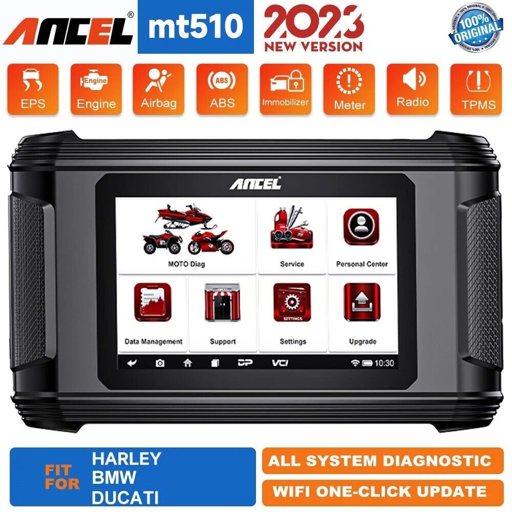 ANCEL MT510 Motorcycles Scanner for BMW DUCATI HARLEY All System Code Reader Secondary image