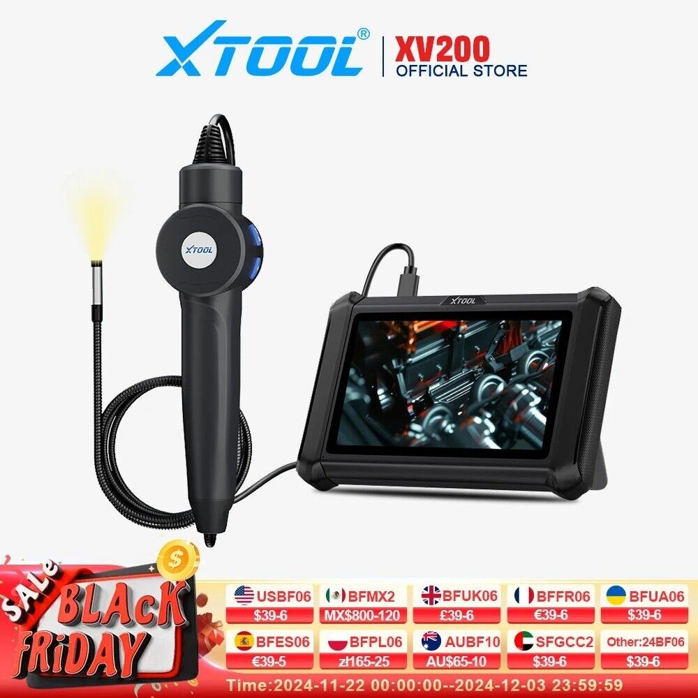 XTOOL XV200 is an upgraded of XV100 8.5mm HD Endoscope Camera Micro 8 LED Car Secondary image