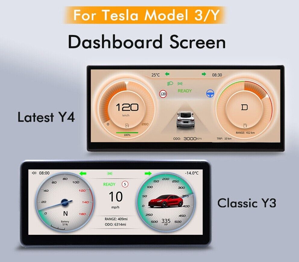2023 Updated for Tesla Aaccessories Model 3 Y Digital Dashboard Head Up Display