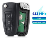 Fits Ford Mondeo 434Mhz  Complete Transponder Remote Key