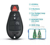 Fits Chrysler Town Dodge 433Mhz M3N5WY783X IYZ-C01C Remote Car Key