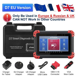 XTOOL D7S Car Bidirectional All System Auto Diagnostic Scanner ECU Coding Tool