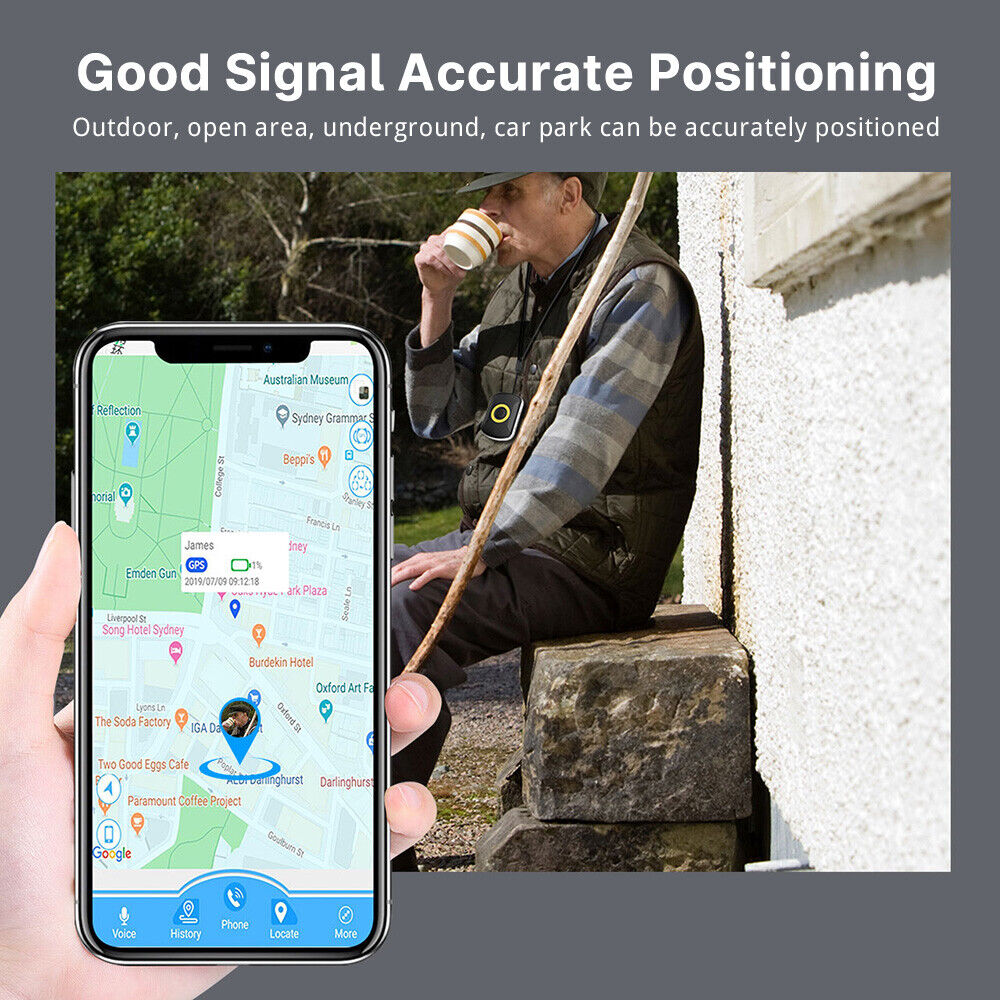 4G Waterproof Personal GPS Tracker Support Geo-Fence SOS Smart Kids Locator