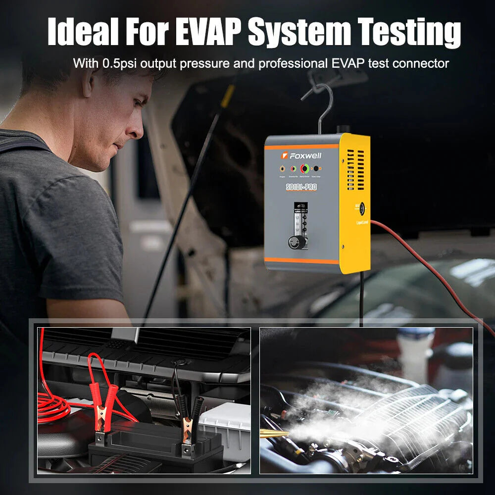 FOXWELL SD101PRO EVAP Smoke Leak Detector Built In Air Pump Auto Diagnostic Tool