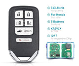 Fits Honda Odyssey  313.8Mhz KR5V1X Complete Transponder Remote Key