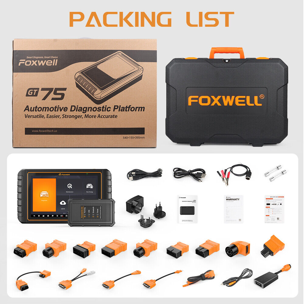 Foxwell GT75 Car OBD OBD2 Full System Diagnostic Scanner Auto VIN ECU Secondary image