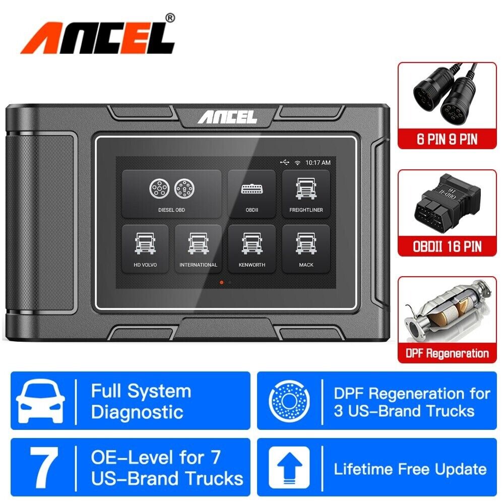 ANCEL HD3100 PRO Heavy Duty Diesel Truck Diagnostic Scanner Full System DPF OBD2 Secondary image