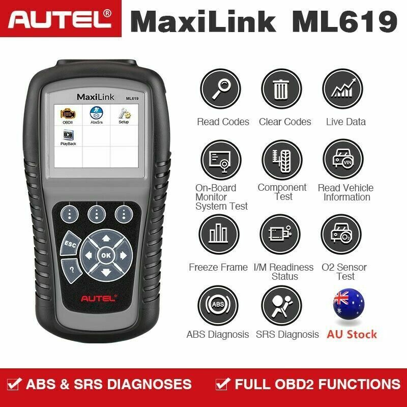 For HOLDEN - AUTEL ML619 OBD2 Car Scanner Code Reader ABS Airbag Diagnostic Tool Secondary image