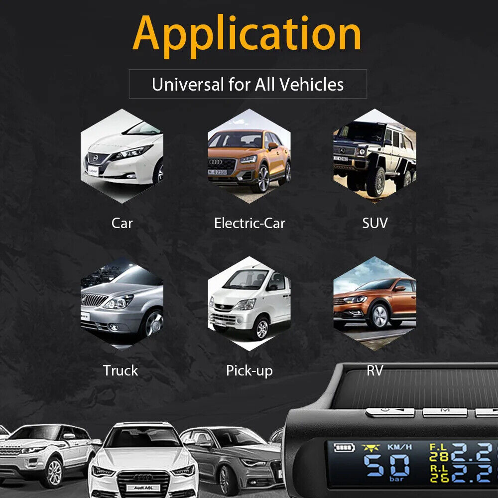 Newest 2 in 1 Car HUD GPS Speedometer + TPMS Tyre Pressure Monitoring System