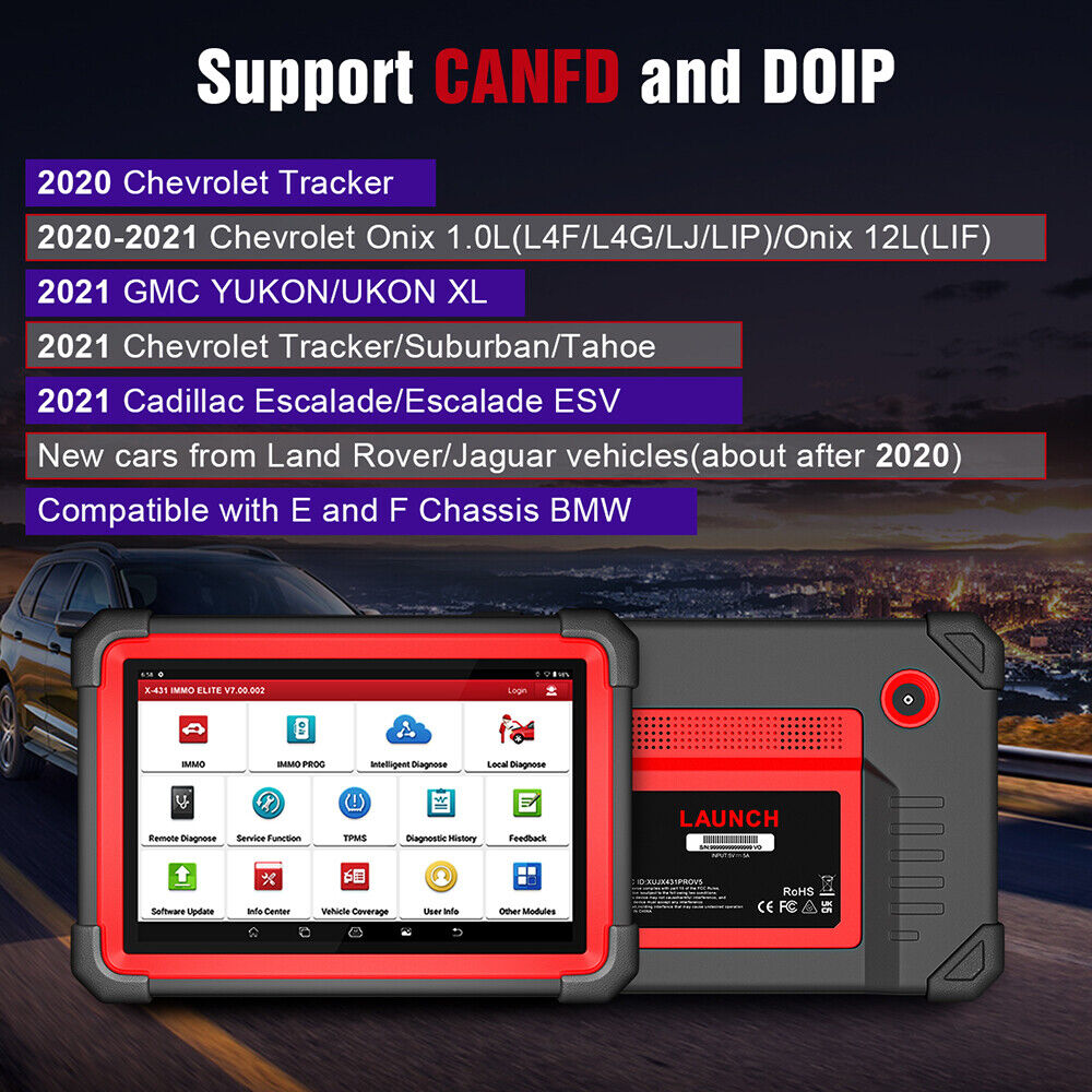 LAUNCH X431 IMMO Elite Plus X-PROG 3 Car OBD2 Diagnostic Tool