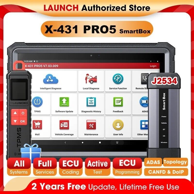 GL LAUNCH X-431 PRO5 Car Diagnostic Tools J2534 SmartBox Programming Main image