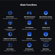 Load image into Gallery viewer, New Model 3 Y HUD Screen 4.6&#39;&#39; Dashboard Cluster Instrument HD LCD Meter Speedom