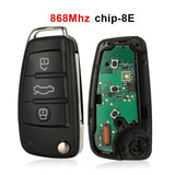 Fits Audi 868Mhz 4f0837220R  Complete Transponder Remote Key Fob