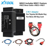 XTOOL M822 M821 Adapter For Benz All Key Lost For Toyota 8A Key Programming