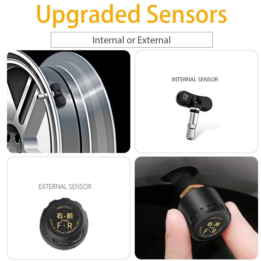Newest 2 in 1 Car HUD GPS Speedometer + TPMS Tyre Pressure Monitoring System