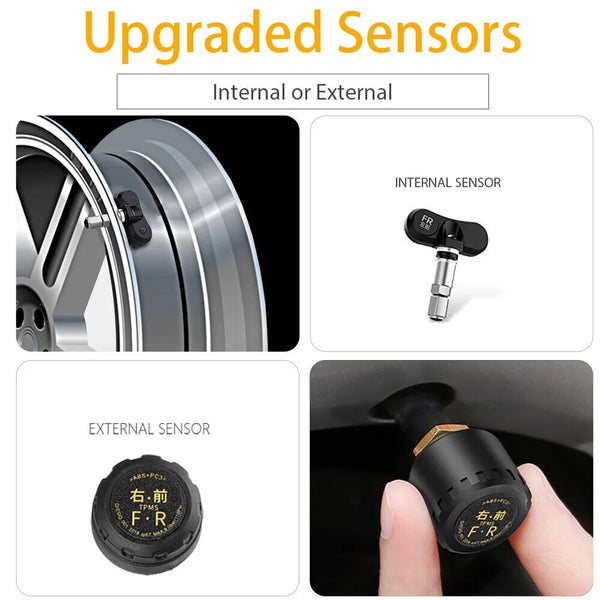 Newest 2 in 1 Car HUD GPS Speedometer + TPMS Tyre Pressure Monitoring System