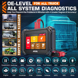 ANCEL V5 HD Heavy Duty Truck Diagnostic Tools Full System Diagnostic 40+ Reset