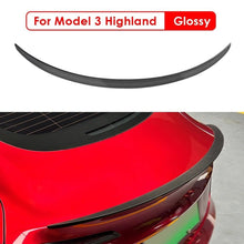Load image into Gallery viewer, Real Carbon Fiber Trunk Wing Spoiler For Tesla Mode Y Model 3 2017-2024 Real Car