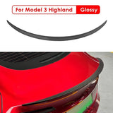 Real Carbon Fiber Trunk Wing Spoiler For Tesla Mode Y Model 3 2017-2024 Real Car