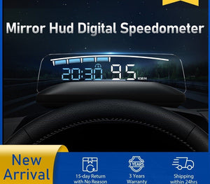 2023 HUD Mirror M41 Plus Head Up Display OBD2 Speed Projector Temp. RPM KM/H MPH
