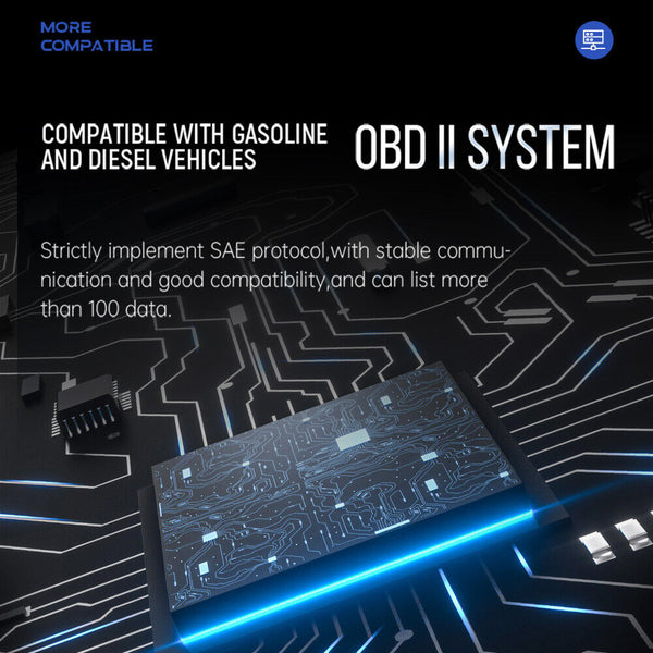 2022 New V63S OBD2 HUD Gauge Car Head Up Display Multi-Function Dashboard