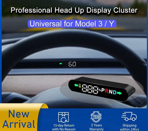Fits Tesla Model 3 Y Smart Speed Gear VX1 Dashboard Hidden HUD Cluster - Auto Lines Australia