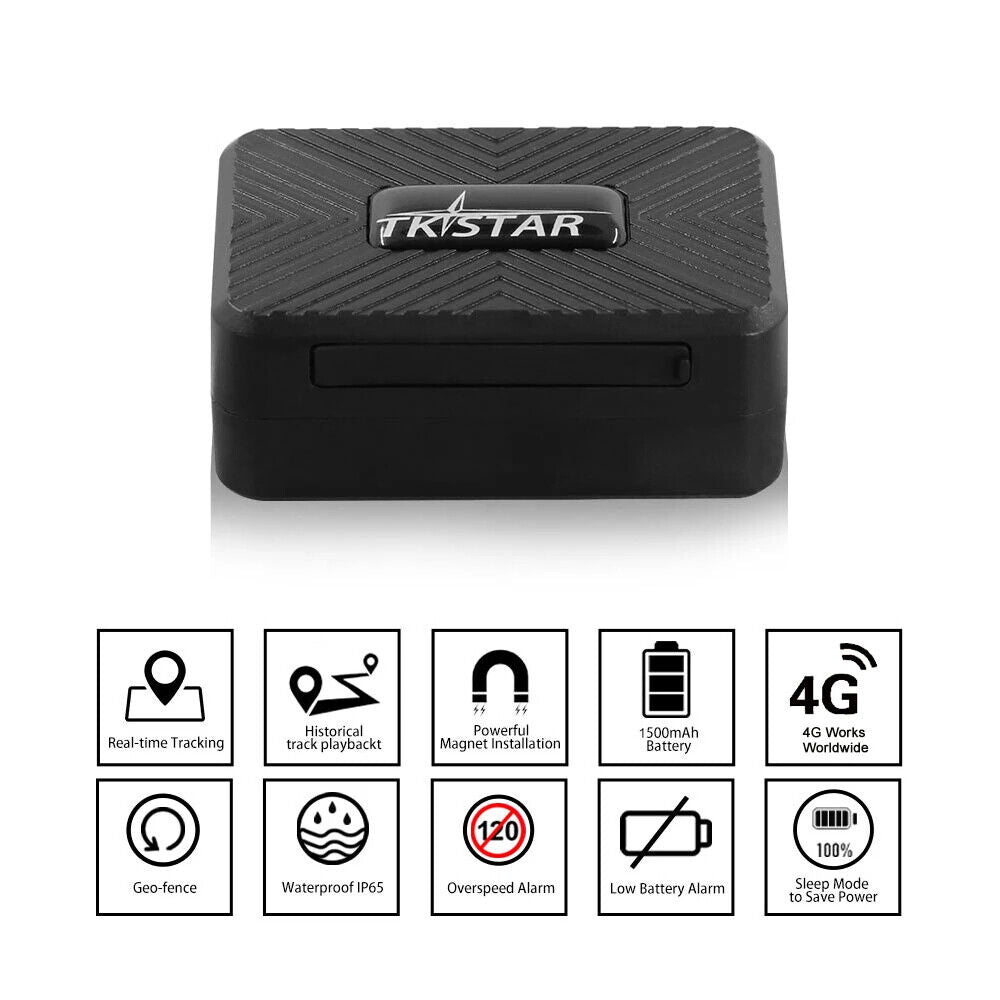 New 4G LTE Mini Portable GPS Tracker 1500mAh Luggage Wallet Locator