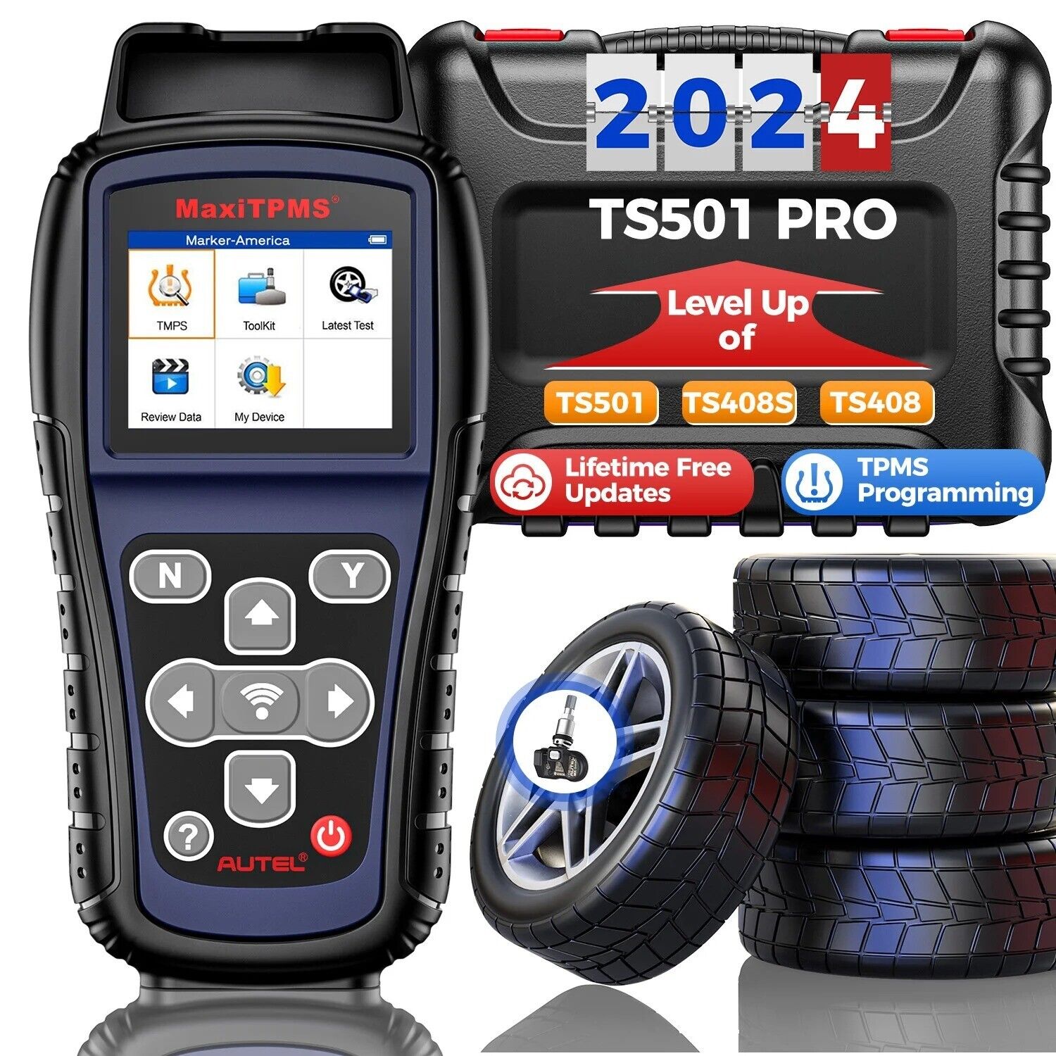 Autel MaxiTPMS TS501 Pro TPMS Relearn Tool Tire Service Scanner Activate Secondary image