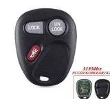 Fits Chevrolet Silverado S10 Yukon 2002-2004 315Mhz Remote Car Key KOBLEAR1XT