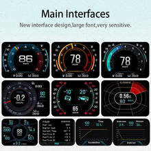 Load image into Gallery viewer, Latest V63 Plus OBD HUD GPS Speed Inclinometer G-meter 4 in 1 HUD Gauge Car 2022 - Auto Lines Australia