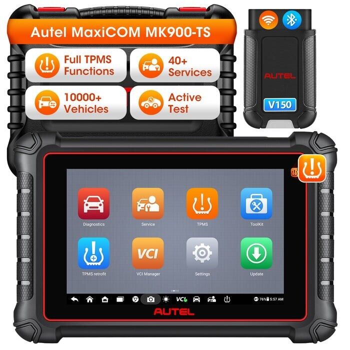 Autel MaxiCOM MK900TS MK900-TS Wireless TPMS Diagnostic Scanner Secondary image