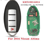 Fits Nissan S180144324 433.92Mhz 4A Chip Complete Transponder Remote Key