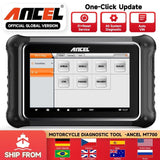 ANCEL MT700 OBD2 Motorcycle Scanner Full System Diagnostic Tool Oil Rest ABS