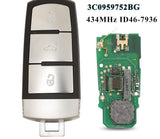 Fits Volkswagen 433MHz ID46-pcf7936 3C0 959 752 Complete Transponder Remote Key