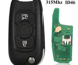 Fits For Opel Astra K Buick Verano Regal ID46  Complete Transponder Remote Key