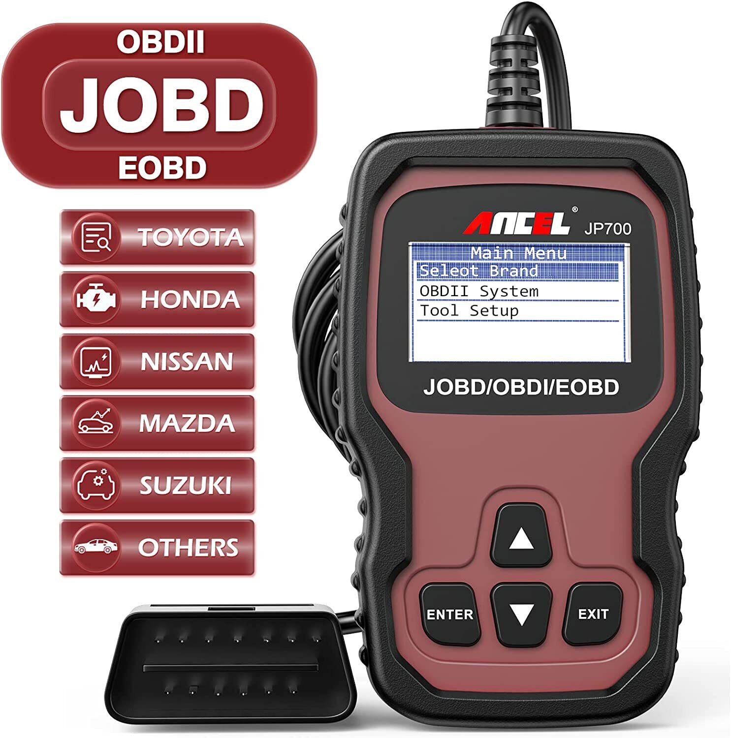 Ancel JP700 OBD2 Car Diagnostics Scanner JOBD EOBD Code Reader OBD2 Auto Scanner Secondary image