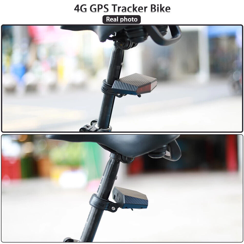 4G Bike GPS Tracker Tail Lamp Bicycle Alarm System GPS Locator Secondary image