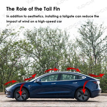 Load image into Gallery viewer, Real Carbon Fiber Trunk Wing Spoiler For Tesla Mode Y Model 3 2017-2024 Real Car