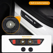 Load image into Gallery viewer, 2023 Model Y 4pcs Door Sill Protector Model 3 Wireless LED Magnetic Illuminated
