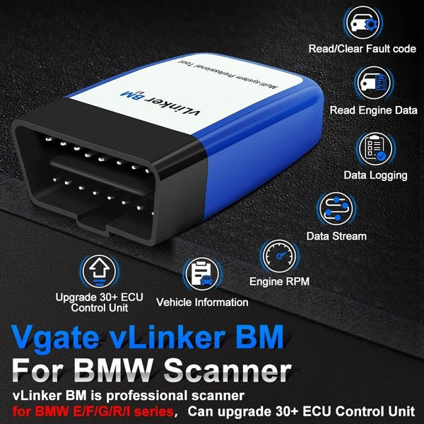 Vgate vLinker BM ELM327 For BMW Scanner Wifi Bluetooth 4.0