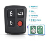 Fits Ford 433MHZ Complete Transponder Remote Key