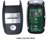 Fits  KIA 433Mhz  ID47 Complete Transponder Remote Key